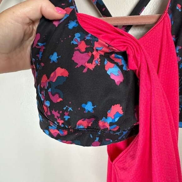 Lululemon Nouveau Limits Tank Top 2 In 1 Sports Bra Strappy Draped Size 4 - Picture 5 of 14